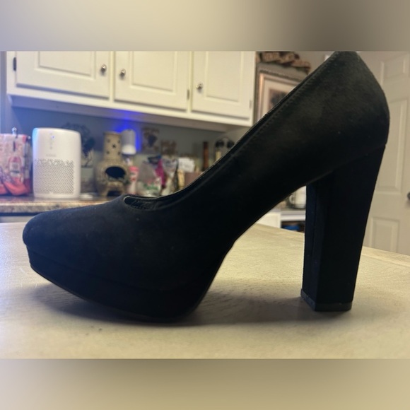 It’s OK Women Round Toe Platform Chunky Block 4 Inch High Heel Size 8 - Picture 1 of 14